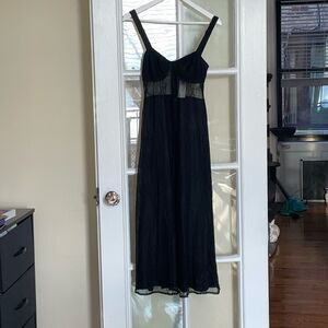New Danielle Bernstein x macys lace sleepwear intimate maxi slip dress size M